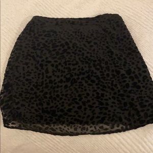 Black cheetah print skirt from south moon under